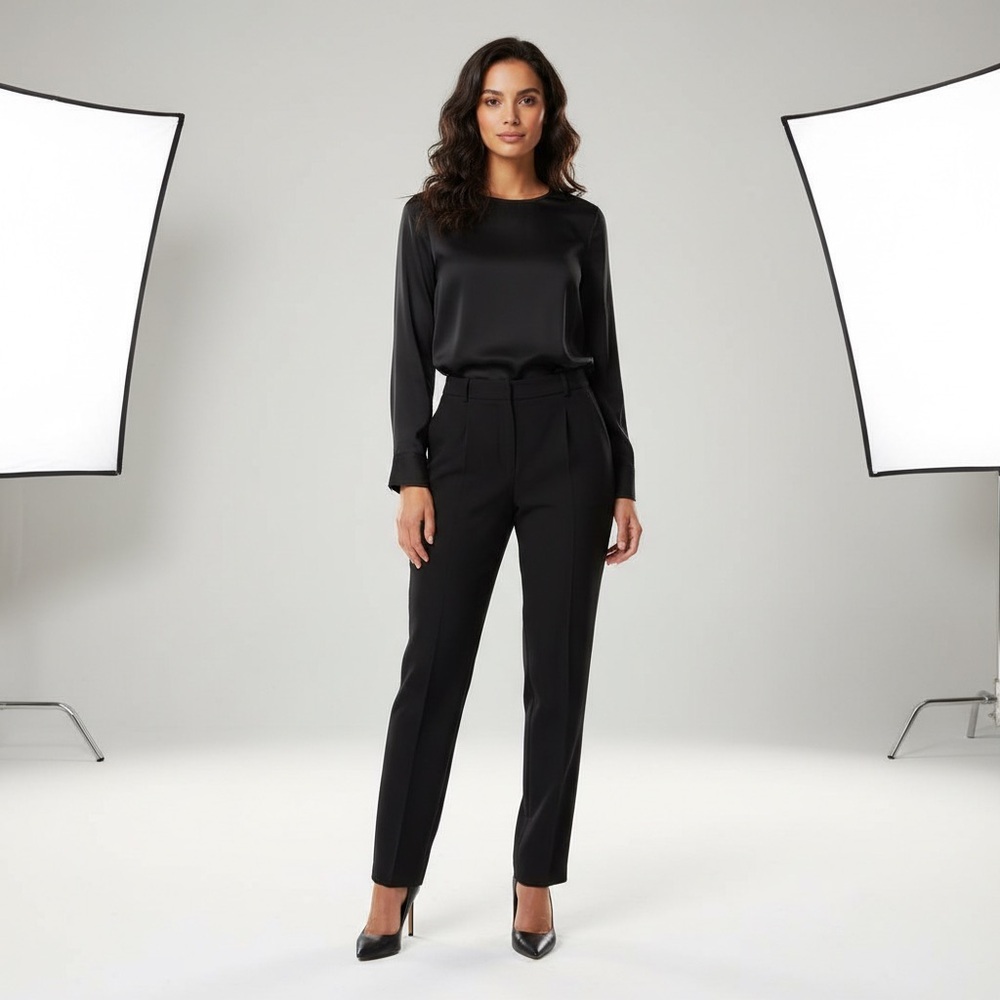 Vintage Kors Michael Kors Black Dress Pants rayon and acetate size 10